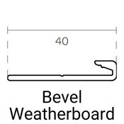 Knotwood Cladding Starter Broad; Bottom Up, Bevel Weatherboard - 6050mm